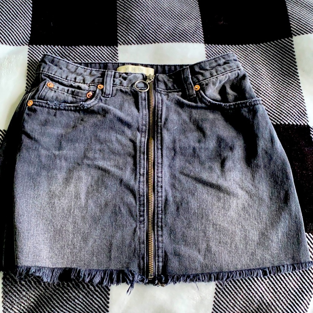 We the free black denim shirt size 24